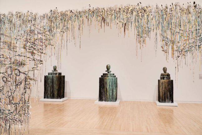 <p>Installation view of&nbsp;<em>Diana Al-Hadid:&nbsp;Archive of Longings</em>, 2021, Henry Art Gallery, University of Washington, Seattle. Photo:&nbsp;Jonathan Vanderweit.</p>
