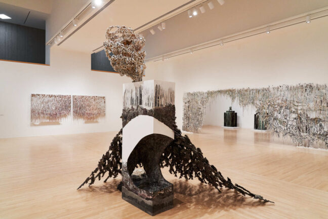 <p>Installation view of&nbsp;<em>Diana Al-Hadid:&nbsp;Archive of Longings</em>, 2021, Henry Art Gallery, University of Washington, Seattle. Photo:&nbsp;Jonathan Vanderweit.</p>
