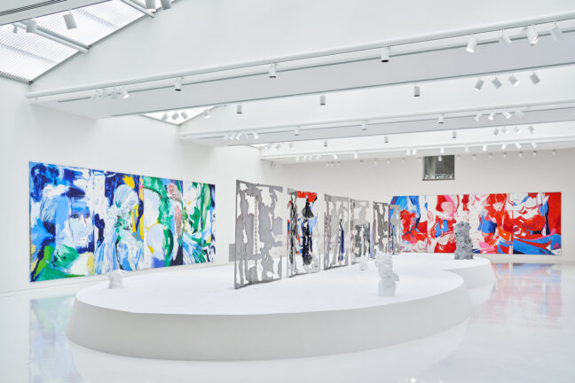 <p>Donna Huanca, Installation view of <i>DONNA HUANCA: MAGMA SLIT</i>, 2022, Henry Art Gallery, University of Washington, Seattle. Photo: Jonathan Vanderweit, courtesy of the Henry Art Gallery.</p>
