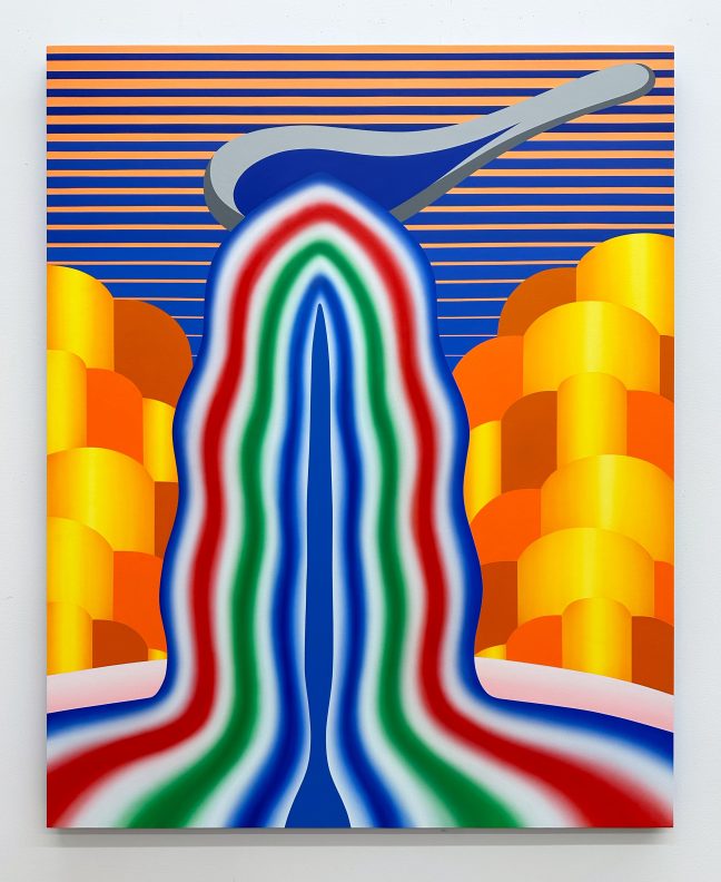 <p>Charlene Liu (U.S., b. 1975). <em>Soup Spoon</em>. 2022. Acrylic on canvas. Courtesy of the artist. Photo: Charlene Liu.</p>
