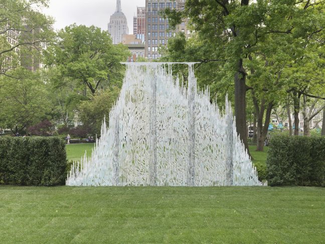 <p>Diana Al-Hadid. <em>Gradiva. </em>2018. Polymer gypsum, fiberglass, steel, plaster, pigment. Courtesy of the artist. Photo: Object Studies.</p>
