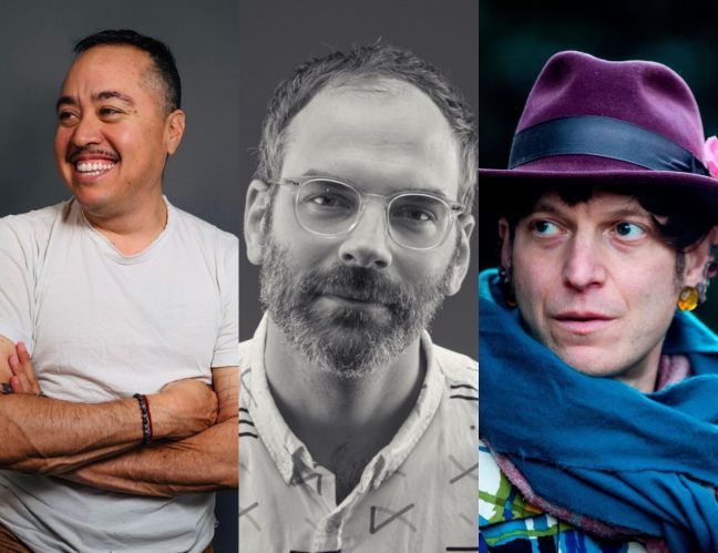 <p dir="ltr">Left: Chris E. Vargas (photo: Heather Posner)</p>
<p dir="ltr">Middle: Josh Faught (photo: John Wilson White)<br></p>
<p dir="ltr">Right: Mattilda Bernstein Sycamore (photo: Dorothy Edwards)</p>
