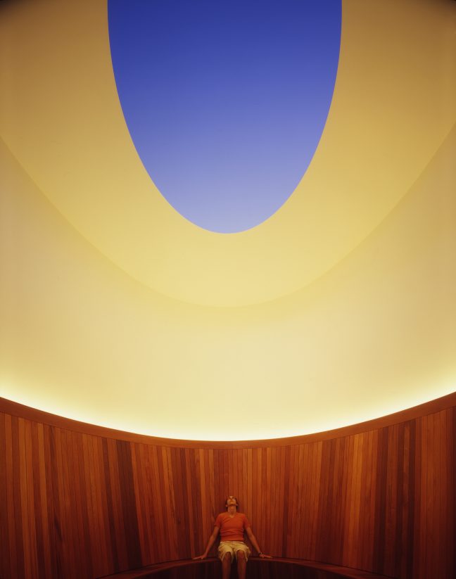 <p>James Turrell. <em>Light Reign (Interior detail)</em>. 2003. Permanent skyspace and exterior illumination work. Copyright: James Turrell. Photo credit: Lara Swimmer.</p>
