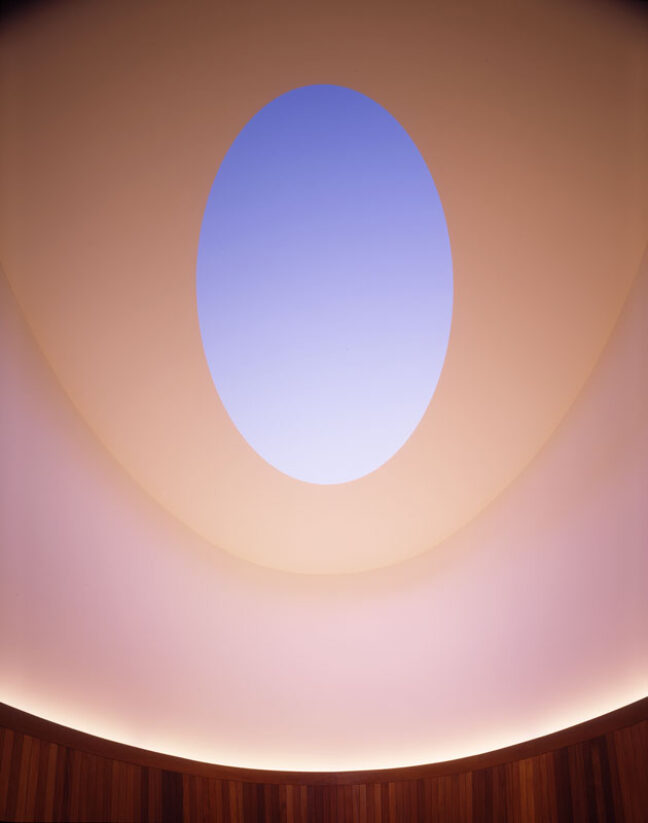 <p>James Turrell. <em>Light Reign (Interior detail)</em>. 2003. Permanent skyspace and exterior illumination work. Copyright: James Turrell. Photo credit: Lara Swimmer.</p>
