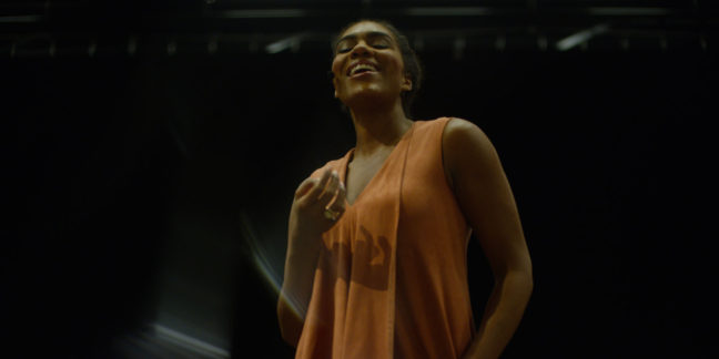 <p>Opera singer J’Nai Bridges filmed by Nicole Miller for this commission. Nicole Miller, <i>To the Stars,</i> 2019 (still); commissioned by the San Francisco Museum of Modern Art. Image courtesy of the artist.</p>
