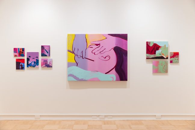<p>Kyler Pahang. <em>Every Two Weeks</em>. 2024-2025. Oil on canvas over wood panel. Courtesy of the artist. [Installation view, <em>2025 University of Washington MFA + MDes Thesis Exhibition,</em> Henry Art Gallery, University of Washington, Seattle. 2025]. Photo: Jacob Chung </p>
