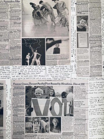 <p>Carmen Winant (U.S., b. 1983). <em>Passing On </em>[detail]. 2022. Ink on newsprint. Courtesy of the artist and PATRON Gallery, Chicago. Photo: Luke Stettner.</p>
