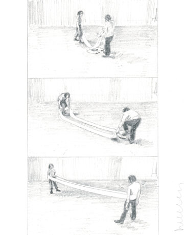 <p>Franz Erhard Walther. <i>Nachzeichnung</i>. 1971. Pencil on paper. Image courtesy of Galerie Jocelyn Wolff.</p>
